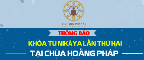    THÔNG BÁO KHÓA TU 