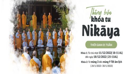 THÔNG BÁO KHÓA TU 