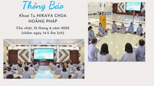 Khoá Tu NIKÀYA 1 Ngày Tại Chùa Hoằng Pháp 