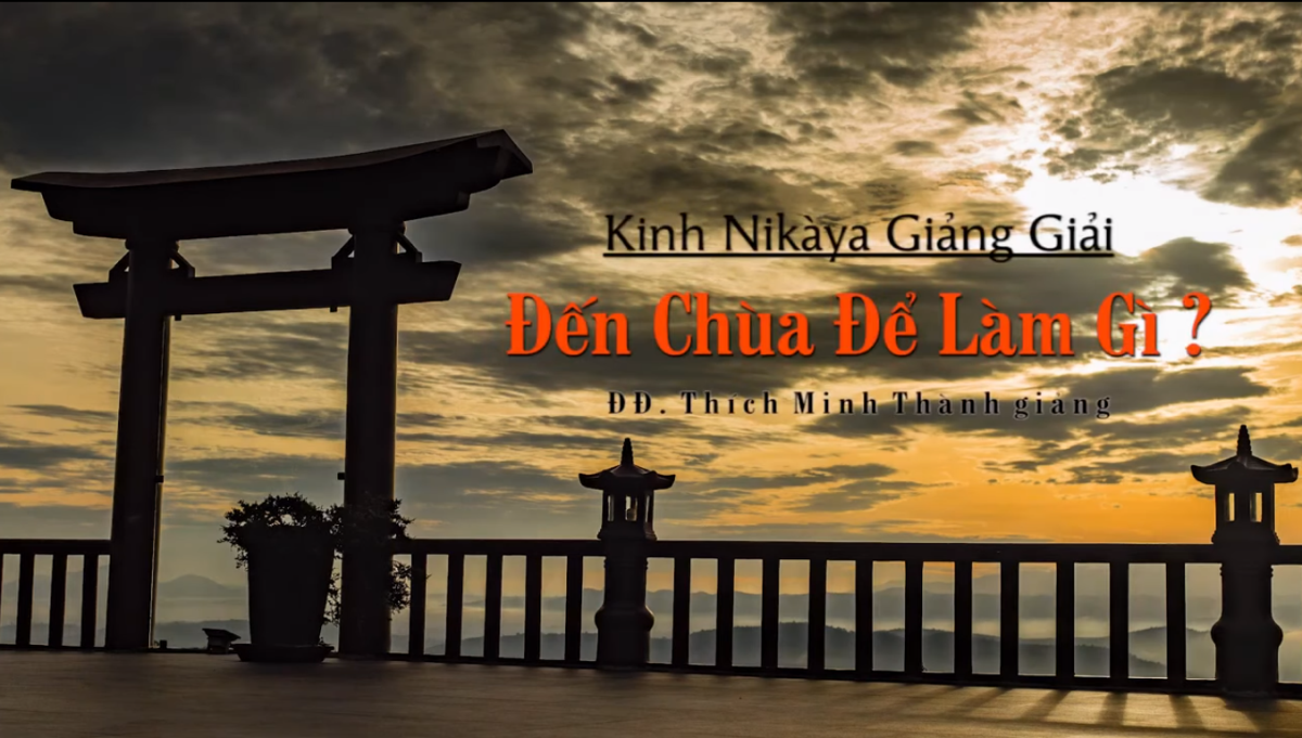 Kinh NIKAYA Giảng Giải - Đến Chùa Để Làm Gì?